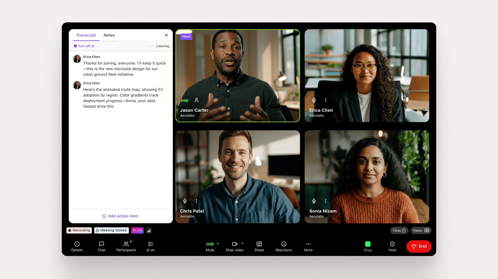 Team video conference